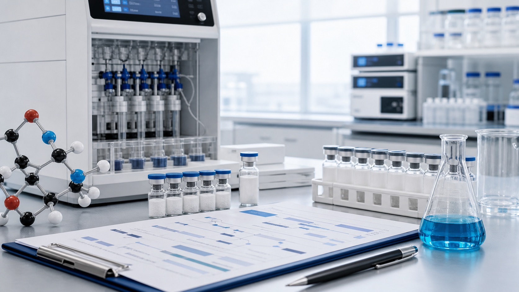 Cosmetic peptides visual
