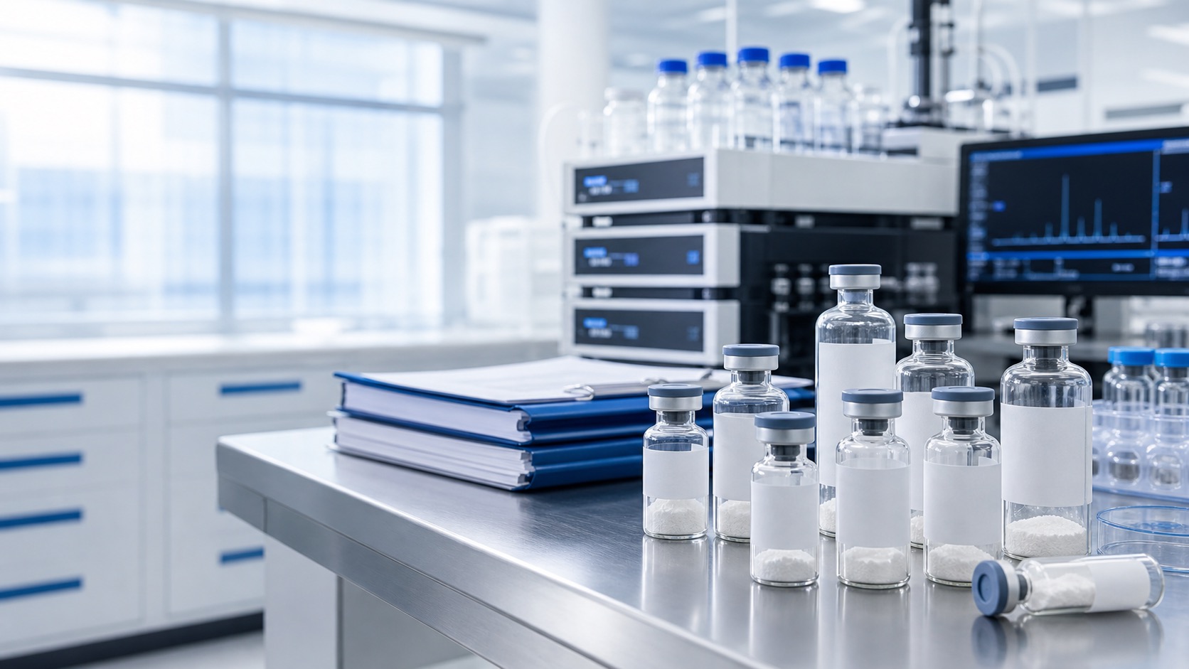 LeewayGo peptide laboratory and product supply visual
